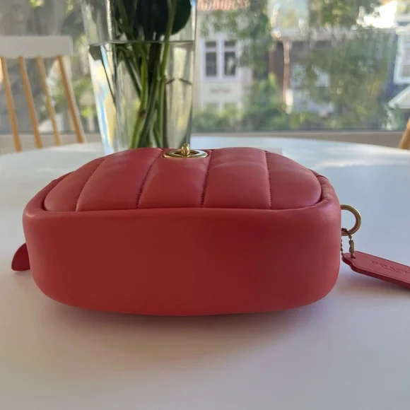 NWT Coach Pink Quilted Camera Bag